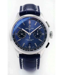 Breitling Premier B01 Chronograph 42 Edition Watch 1:1 Mirror Quality in Blue Dial 
