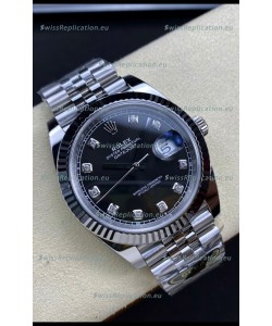 Rolex Datejust 126334 41MM ETA 3235 Swiss 1:1 Mirror Replica Watch in 904L Steel - Black Dial 