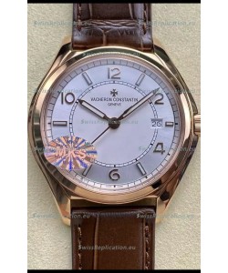 Vacheron Constantin Fiftysix Edition Rose Gold Steel 1:1 Mriror Replica White Dial 