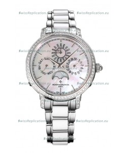 Vacheron Constantin Traditionelle Perpetual Calendar Ultra-Thin Steel Swiss Replica