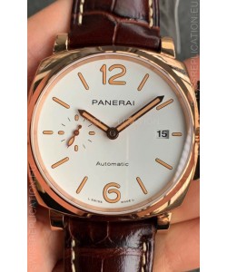 Panerai Luminor DUE PAM1042 Edition 1:1 Mirror Swiss Replica Watch in Rose Gold Casing 42MM
