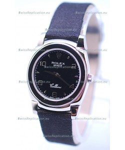 Rolex Cellini Cestello Ladies Swiss Black Watch