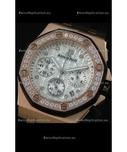 Audemars Piguet Royal Oak Offshore Lady Alinghi Swiss Watch in White Checkered Dial