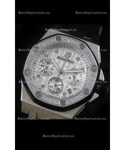 Audemars Piguet Royal Oak Offshore Lady Alinghi Swiss Watch in White Checkered Dial