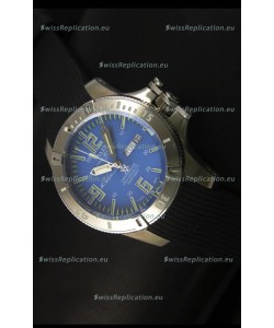 Ball Hydrocarbon Spacemaster Automatic Day Date Rubber Strap in Blue Dial - Original Citizen Movement 
