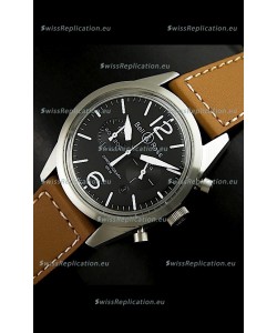 Bell and Ross BR126 Vintage Swiss Quartz Watch in Steel Case