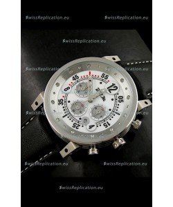 B.R.M.0011G6 Japanese Replica Quartz Watch in White Dial
