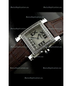 Chopard Happy Sport Swiss Replica Watch in Brown Strap