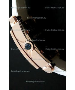 Chopard Happy Sport Swiss Replica Watch in Pink Strap