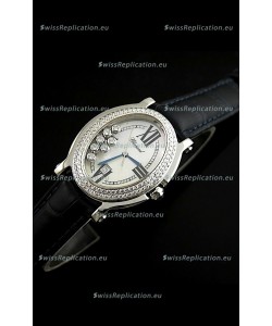 Chopard Happy Sport Swiss Replica Watch in Black Strap