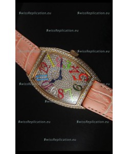 Franck Muller Master of Complications Casablanca Ladies Watch in Rose Gold Case 