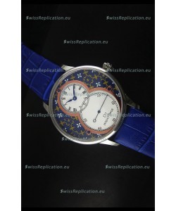 Jaquet Droz Grande Seconde Watch in Blue Grand Feu paillonné-enameled Dial
