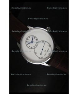 Jaquet Droz Grande Seconde Ivory Enamel Stainless Steel Case Watch in White Dial