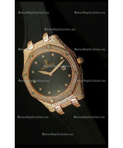 Audemars Piguet Royal Oak LADY Replica Watch in Pink Gold Casing