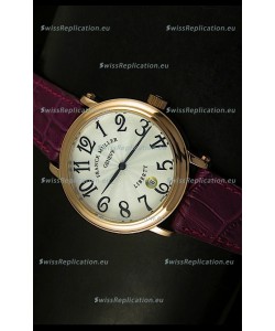 Franck Muller Master of Complications Liberty Japanese Watch Maroon Strap