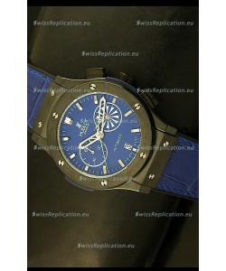 Hublot Classic Fusion Chrono Japanese Quartz Replica Watch in Blue Dial
