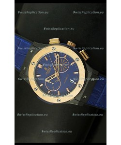 Hublot Classic Fusion Chrono Japanese Quartz Replica Watch in Blue Dial