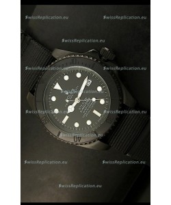Rolex Submariner STEALTH Edition Swiss Replica in Black Strap