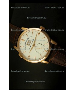 A.Lange & Sohne Reguliert Manual Handwind Watch in Pink Gold Case