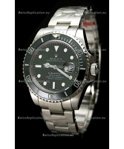 Rolex Submariner Watch with Glidelock Clasp Green Bezel/Dial