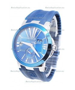 Ulysse Nardin Executive Dual Time Japanese Replica Blue Watch