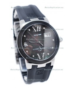 Ulysse Nardin Executive Dual Time Diamond Black Watch