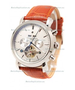 Vacheron Constantin Malte Tourbillon Japanese Watch in Brown Strap