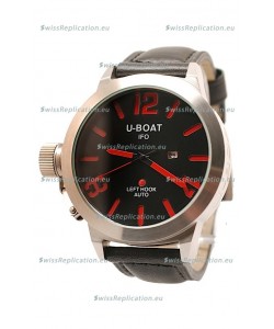 U-Boat Classico Japanese Replica Watch in Red Markers