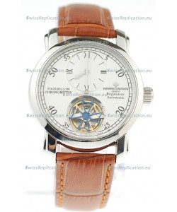 Vacheron Constantin Grand Complications Tourbillon Japanese Replica Watch in Brown Strap