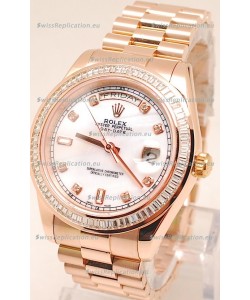 Rolex Day Date II Rose Gold Japanese Replica Watch