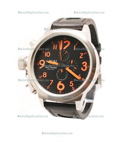 U-Boat Flightdeck Japanese Replica Watch in Orange Markers