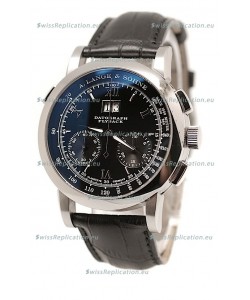 A.Lange & Sohne Datograph Flyback Swiss Replica Watch in Black Dial