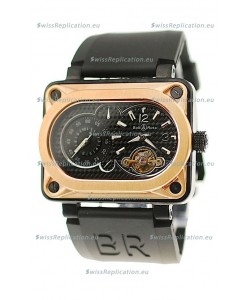 Bell and Ross BR Minuteur Tourbillon Japanese Replica Gold Watch