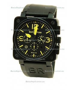 Bell and Ross BR01-94 Edition Swiss Replica Automatic Watch in Yellow Markers