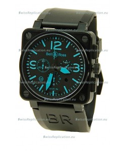 Bell and Ross BR01-94 Edition Swiss Replica Automatic Watch in Blue Markers