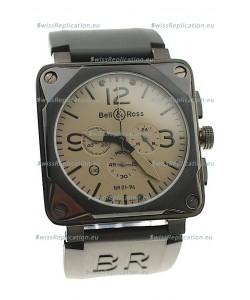 Bell and Ross BR01-94 Edition Japanese PVD Watch in Grey Dial