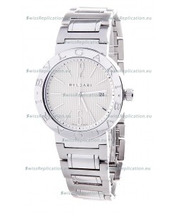 Bvlgari Quartz Japanese Replica Watch in Silver Dial