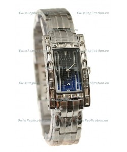 Bvlgari Rettangolo Japanese Replica Watch in Dark Blue Dial