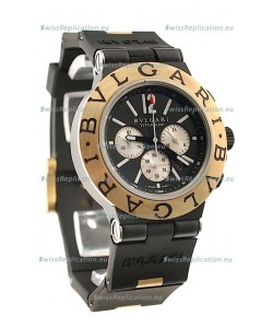 Bvlgari Scuba Swiss Body Japanese Watch in Black Dial