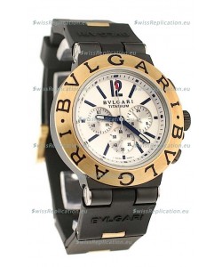 Bvlgari Scuba Swiss Body Japanese Watch in White Dial