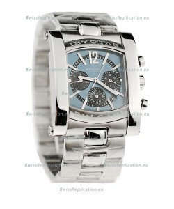 Bvlgari Assioma Chrongraph Japanese Replica Watch in Blue Dial