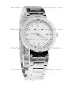 Bvlgari Quartz Japanese Watch in Silver Dial