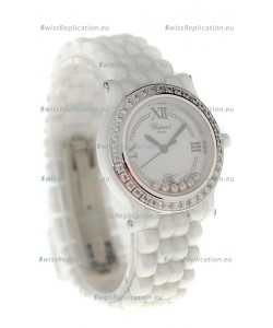 Chopard Happy Sport Ladies Japanese Ceramic Watch