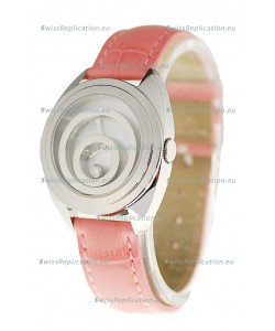Chopard Happy Spirit Ladies Japanese Replica Watch in Pink Strap