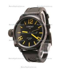 U-Boat Classico Japanese Replica PVD Watch in Yellow Markers