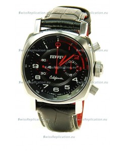 Ferrari by Panerai California Chronograph Swiss Replica Watch in Black Dial