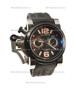 Graham Chronofighter Oversize Diver Swiss Watch in Orange Markers 