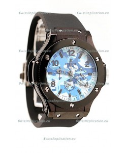Hublot Big Bang Commando Blue Camouflage Japanese Watch
