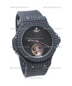 Hublot Black Caviar Tourbillon Japanese Replica Watch