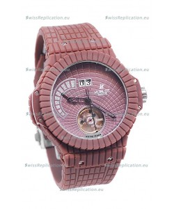 Hublot Red Caviar Tourbilllon Japanese Replica Watch